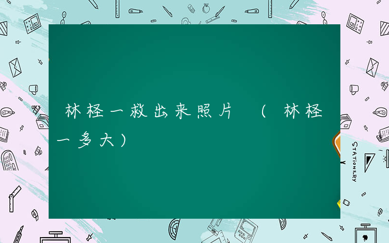 林柽一救出来照片 (林柽一多大)